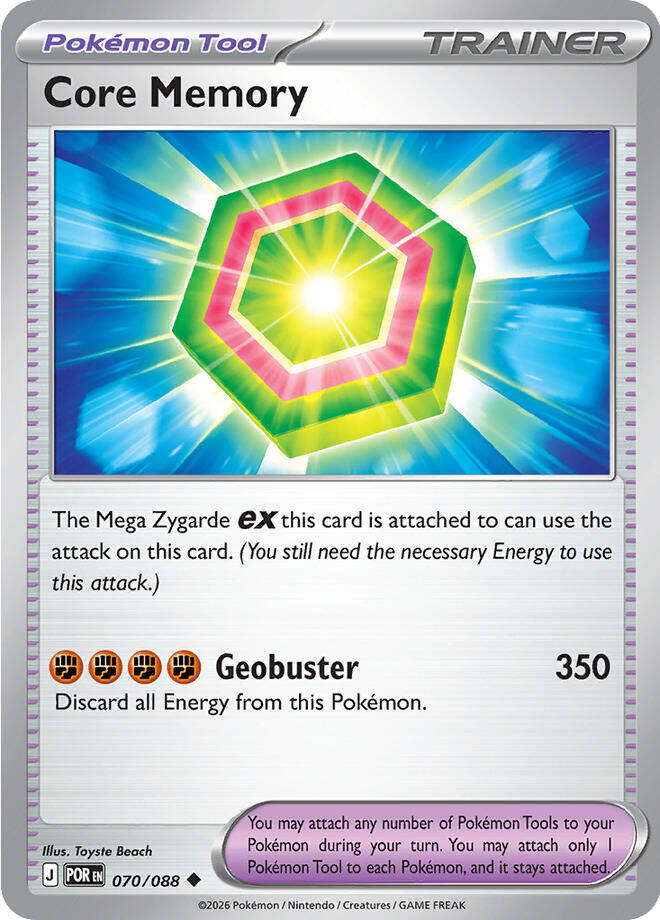 Core Memory (070/088) [Mega Evolution: Perfect Order] | Shuffle n Cut Hobbies & Games