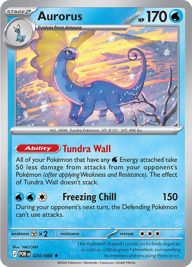 Aurorus (024/088) [Mega Evolution: Perfect Order] | Shuffle n Cut Hobbies & Games