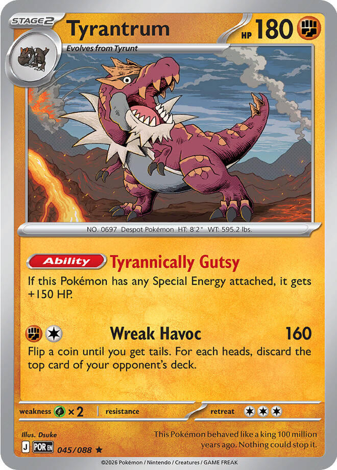 Tyrantrum (045/088) [Mega Evolution: Perfect Order] | Shuffle n Cut Hobbies & Games