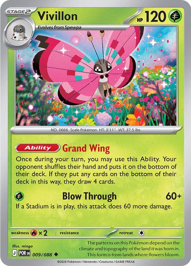 Vivillon (009/088) [Mega Evolution: Perfect Order] | Shuffle n Cut Hobbies & Games