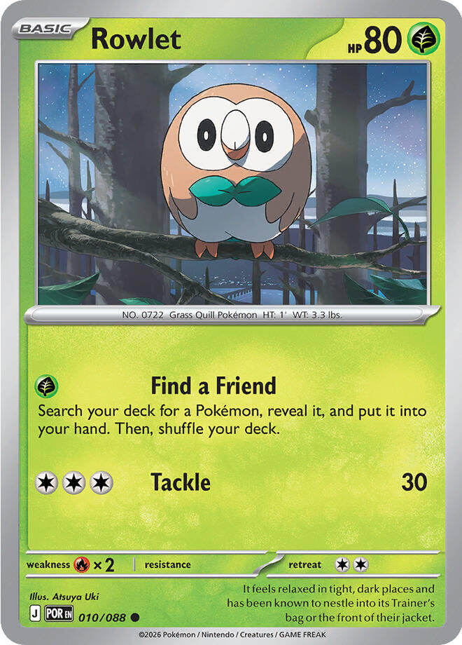 Rowlet (010/088) [Mega Evolution: Perfect Order] | Shuffle n Cut Hobbies & Games