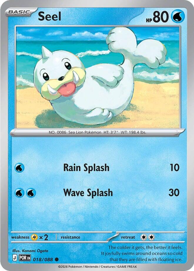 Seel (018/088) [Mega Evolution: Perfect Order] | Shuffle n Cut Hobbies & Games