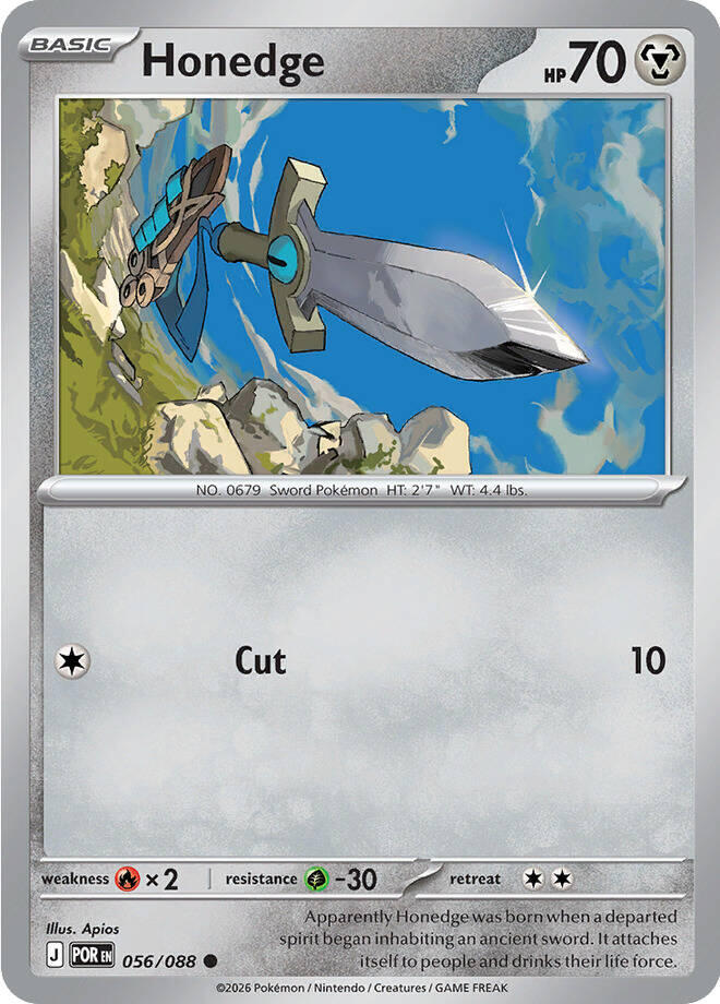 Honedge (056/088) [Mega Evolution: Perfect Order] | Shuffle n Cut Hobbies & Games