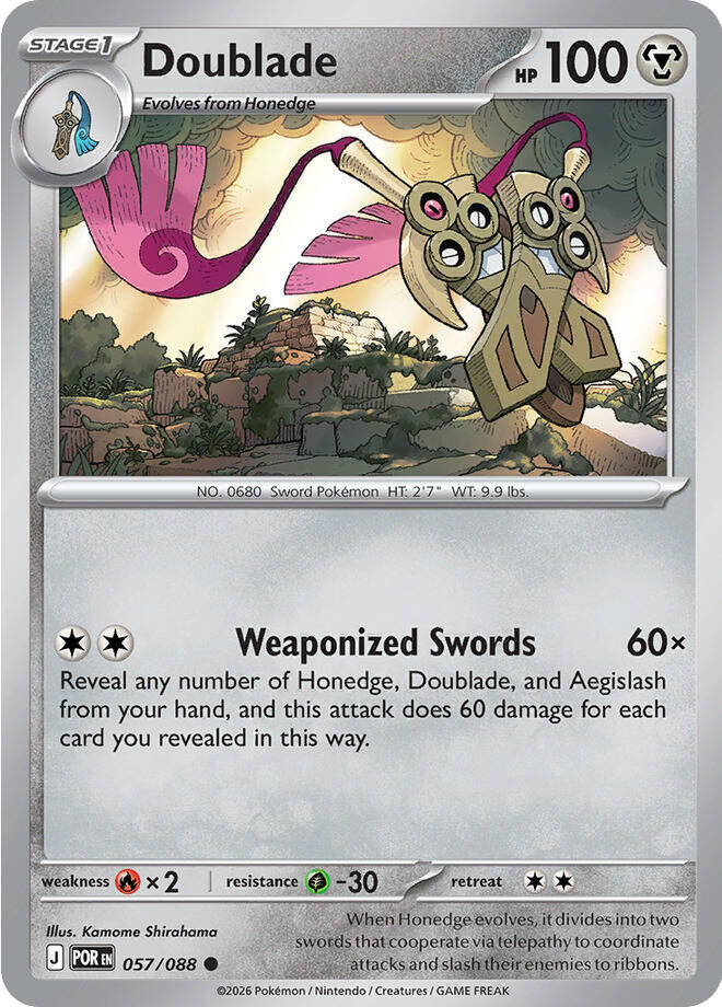 Doublade (057/088) [Mega Evolution: Perfect Order] | Shuffle n Cut Hobbies & Games