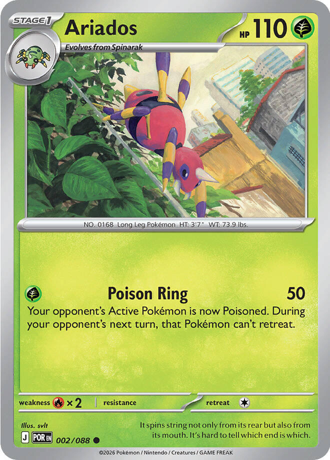 Ariados (002/088) [Mega Evolution: Perfect Order] | Shuffle n Cut Hobbies & Games