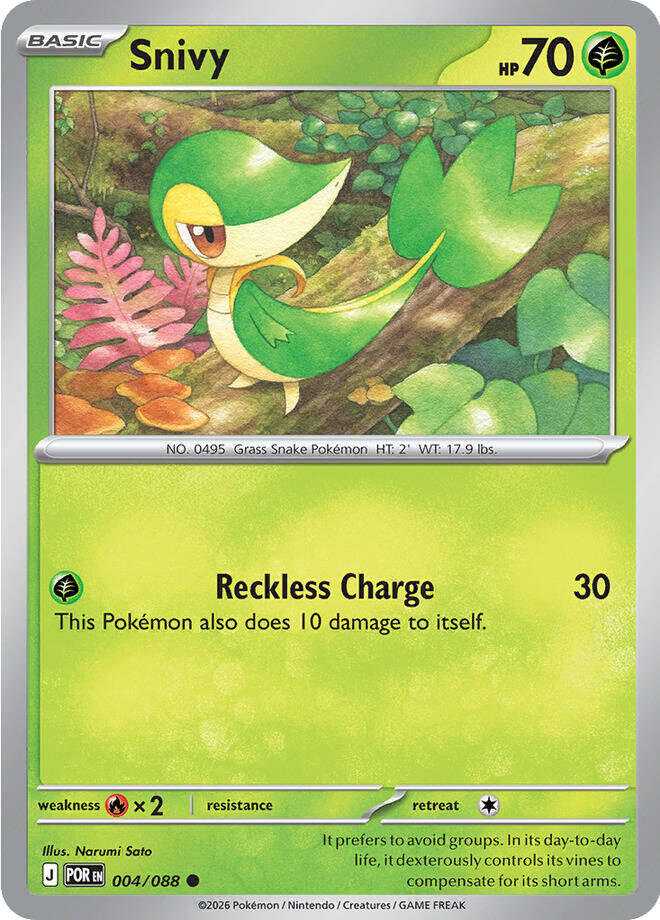 Snivy (004/088) [Mega Evolution: Perfect Order] | Shuffle n Cut Hobbies & Games