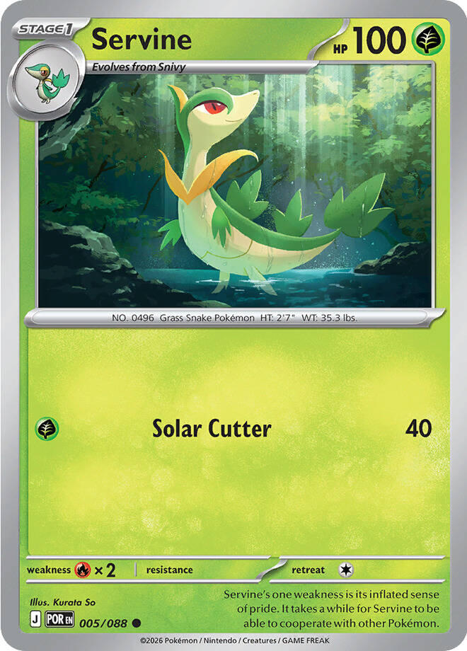 Servine (005/088) [Mega Evolution: Perfect Order] | Shuffle n Cut Hobbies & Games