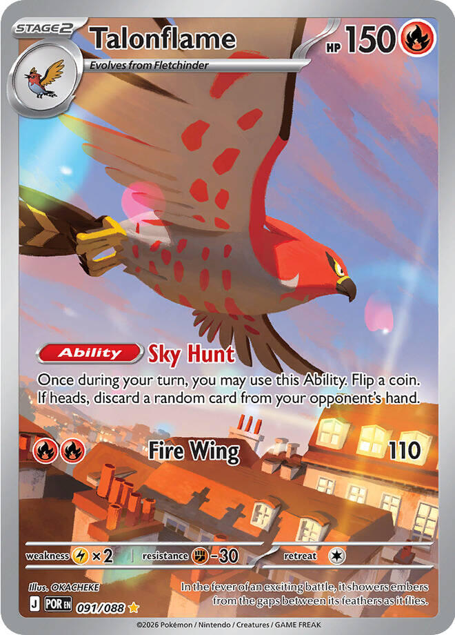 Talonflame (091/088) [Mega Evolution: Perfect Order] | Shuffle n Cut Hobbies & Games