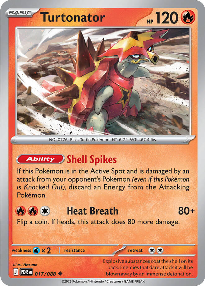 Turtonator (017/088) [Mega Evolution: Perfect Order] | Shuffle n Cut Hobbies & Games