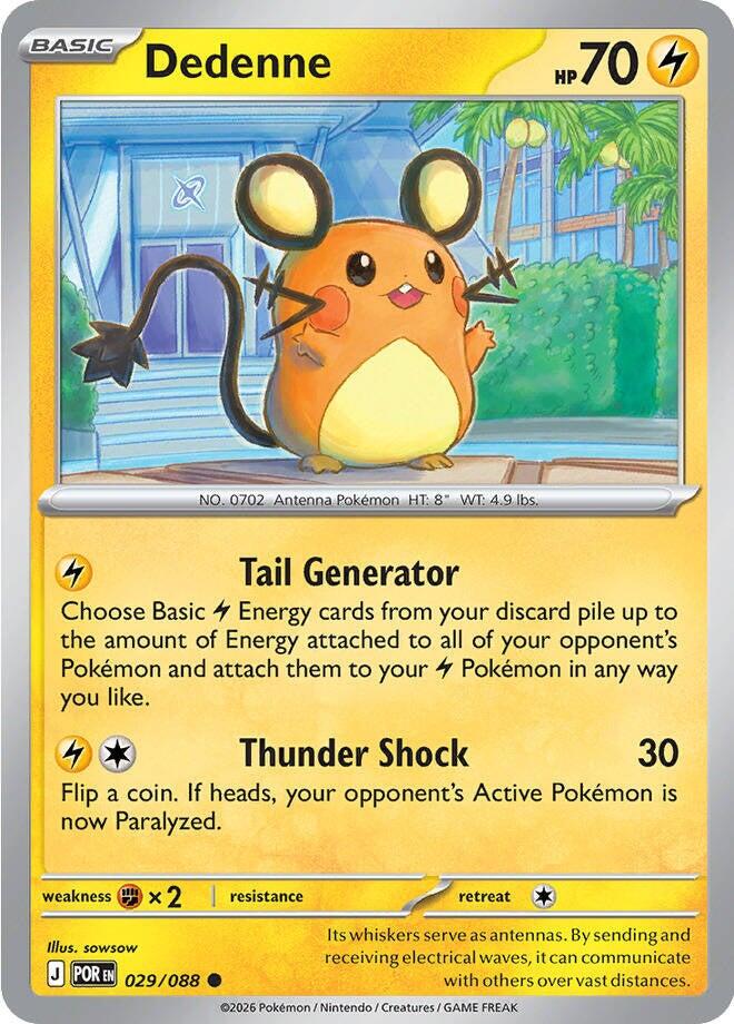 Dedenne (029/088) [Mega Evolution: Perfect Order] | Shuffle n Cut Hobbies & Games