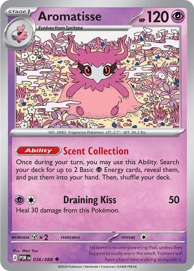Aromatisse (036/088) [Mega Evolution: Perfect Order] | Shuffle n Cut Hobbies & Games