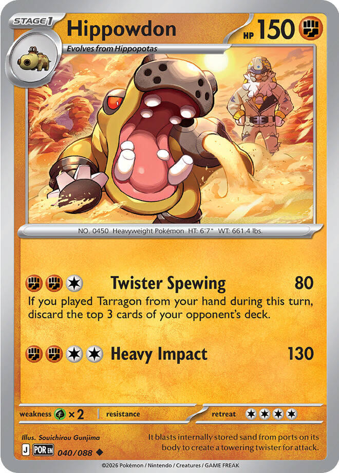 Hippowdon (040/088) [Mega Evolution: Perfect Order] | Shuffle n Cut Hobbies & Games