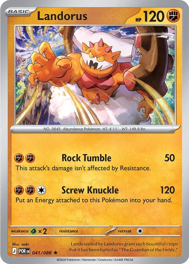 Landorus (041/088) [Mega Evolution: Perfect Order] | Shuffle n Cut Hobbies & Games