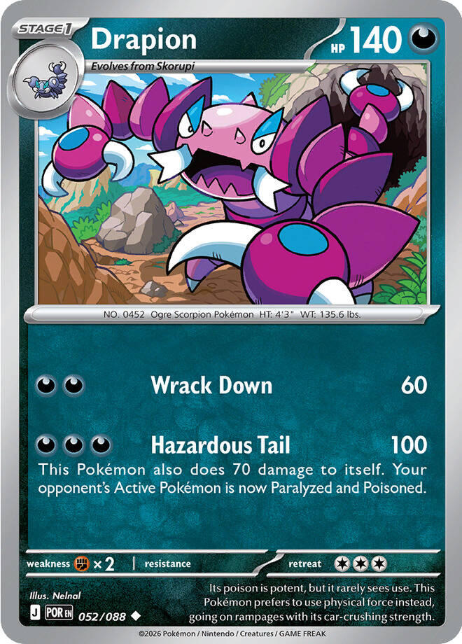 Drapion (052/088) [Mega Evolution: Perfect Order] | Shuffle n Cut Hobbies & Games