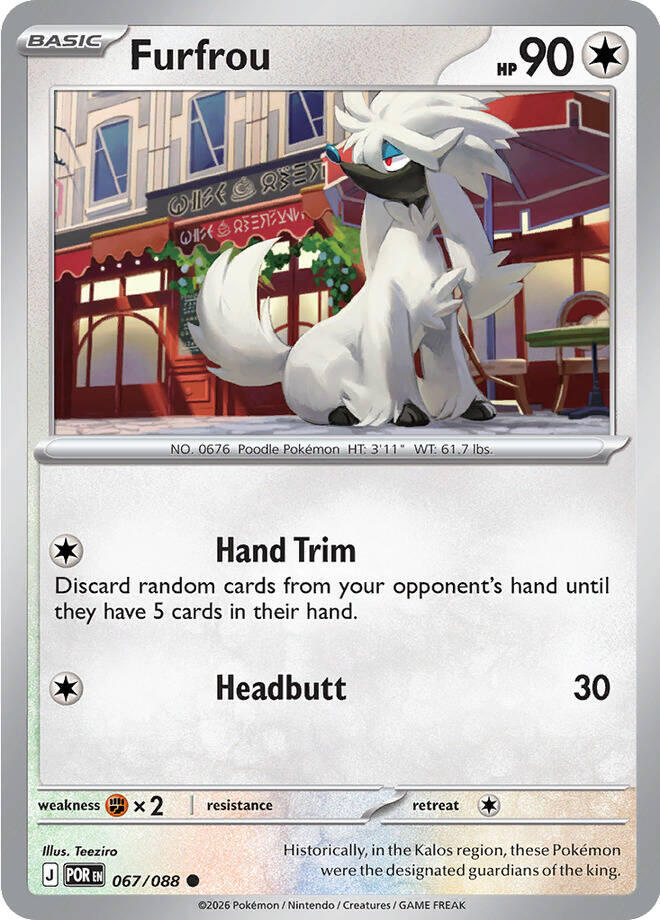Furfrou (067/088) [Mega Evolution: Perfect Order] | Shuffle n Cut Hobbies & Games