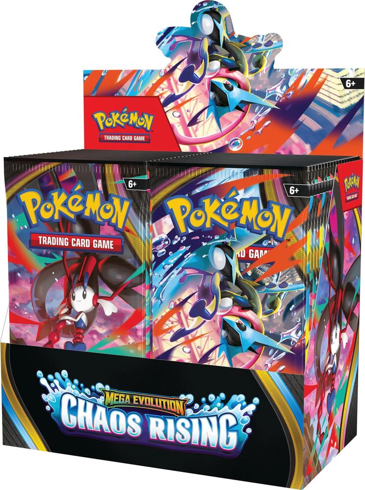 Pokemon TCG Mega Evolution Chaos Rising Booster Box | Shuffle n Cut Hobbies & Games