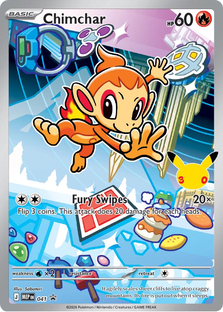 Chimchar (041) [Mega Evolution Promo] | Shuffle n Cut Hobbies & Games