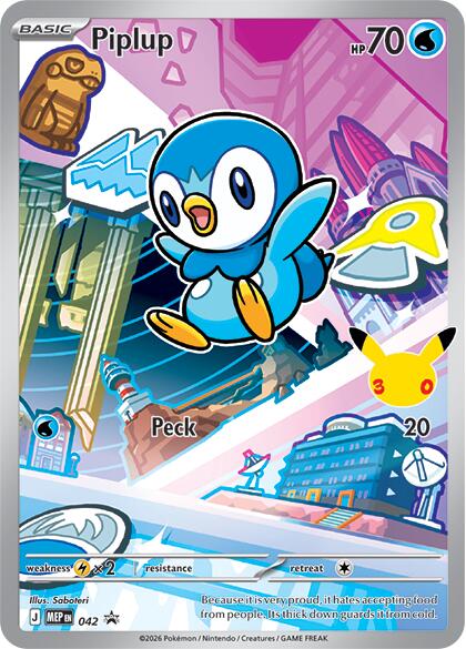 Piplup (042) [Mega Evolution Promo] | Shuffle n Cut Hobbies & Games