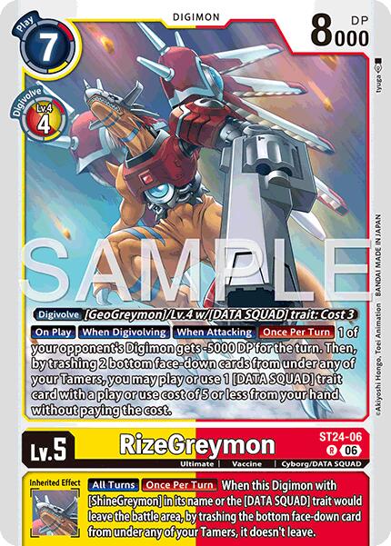 RizeGreymon [ST24-06] [Starter Deck: Data Squad] | Shuffle n Cut Hobbies & Games