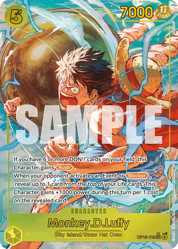 Monkey.D.Luffy (Alternate Art) [Adventure on Kami's Island] | Shuffle n Cut Hobbies & Games