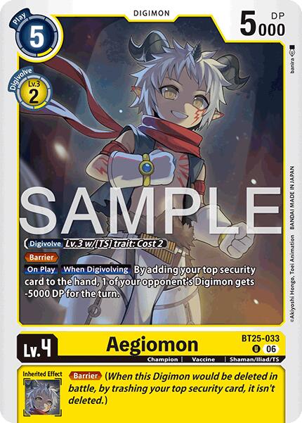 Aegiomon [BT25-033] [Dual Revolution] | Shuffle n Cut Hobbies & Games