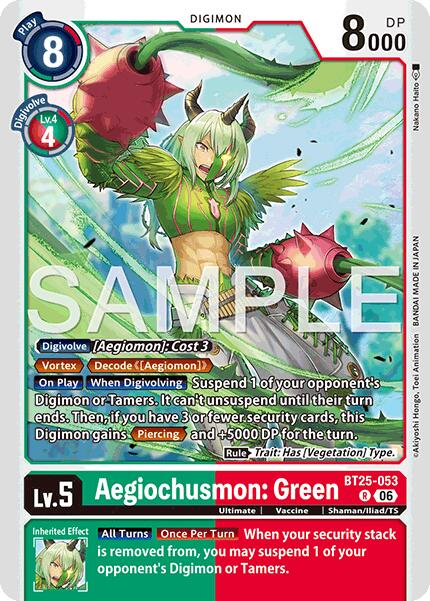 Aegiochusmon: Green [BT25-053] [Dual Revolution] | Shuffle n Cut Hobbies & Games