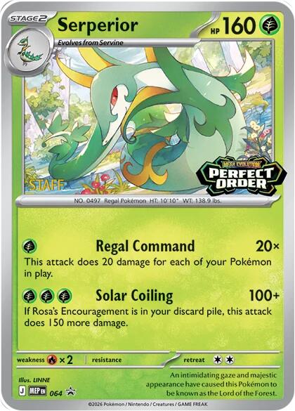 Serperior (064) [Staff] [Mega Evolution Promo] | Shuffle n Cut Hobbies & Games