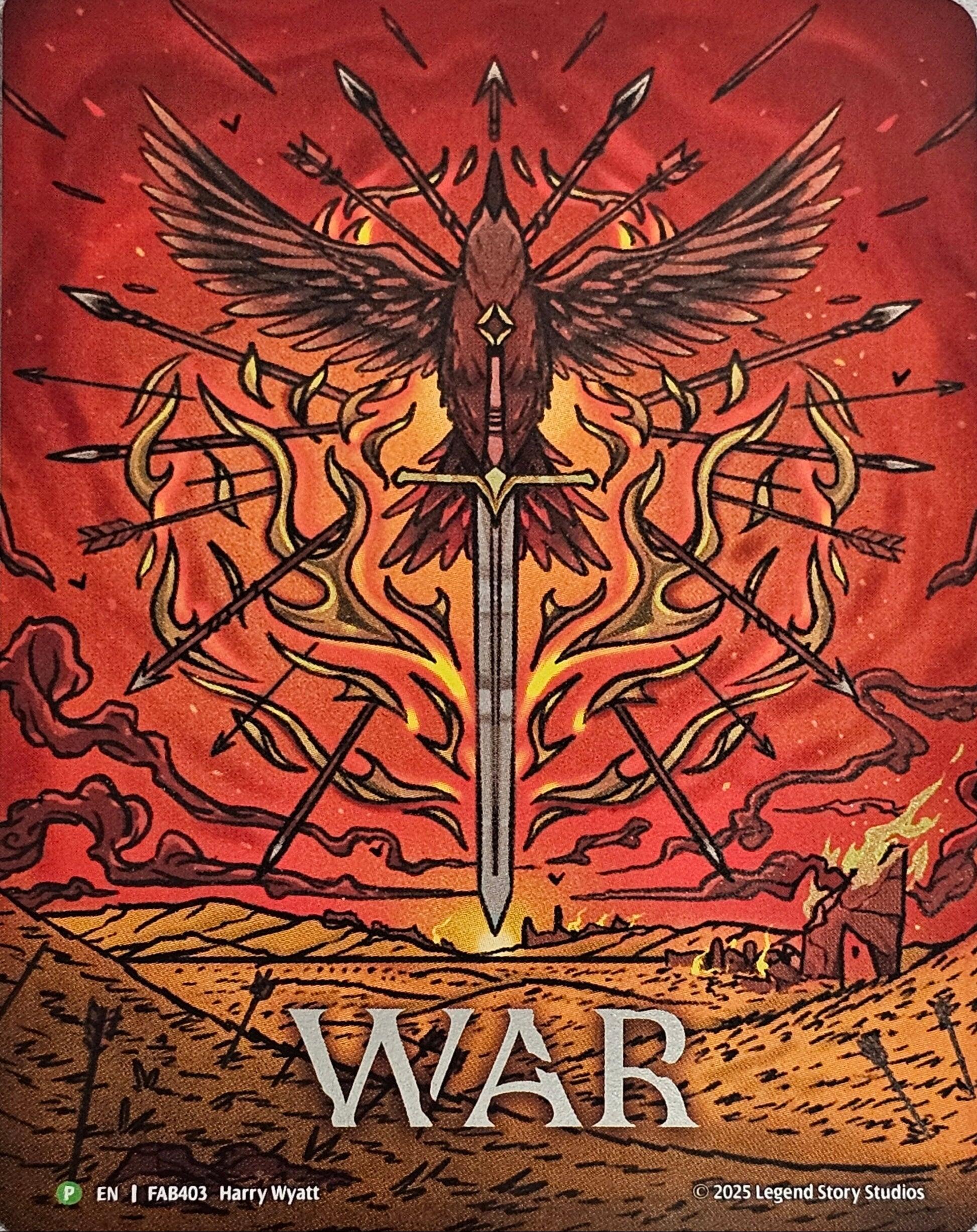 War [FAB403] (Promo)  Cold Foil | Shuffle n Cut Hobbies & Games