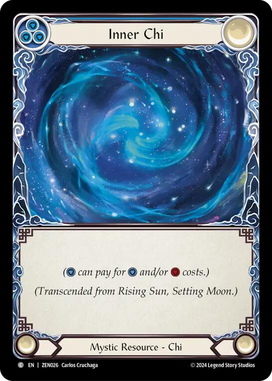 Rising Sun, Setting Moon // Inner Chi [ZEN026] (Part the Mistveil Zen Blitz Deck) | Shuffle n Cut Hobbies & Games