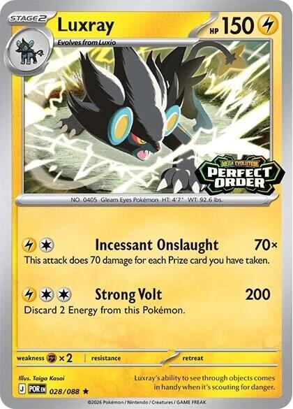 Luxray (028/088) (Perfect Order Stamped) [Miscellaneous Cards] | Shuffle n Cut Hobbies & Games