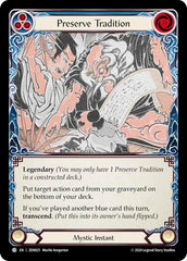 Preserve Tradition // Inner Chi [ZEN025] (Part the Mistveil Zen Blitz Deck) | Shuffle n Cut Hobbies & Games