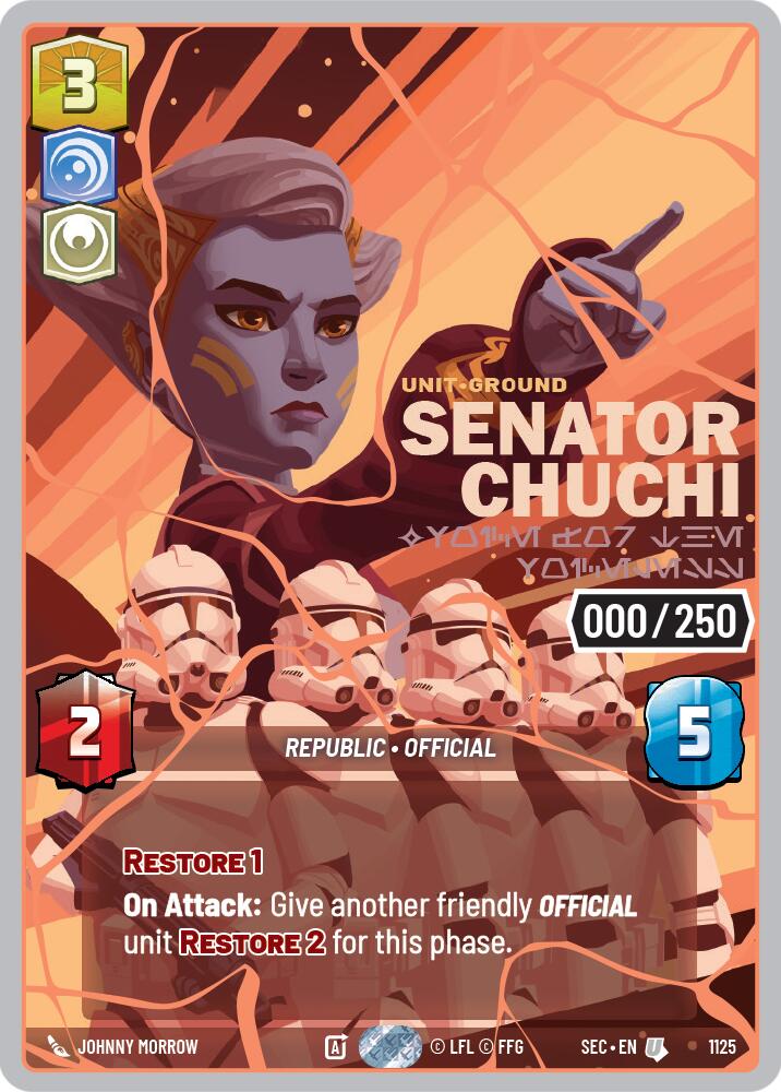 Senator Chuchi - Voice for the Voiceless (1125) (Serialized) (Rose Gold) (1125) [Secrets of Power] | Shuffle n Cut Hobbies & Games