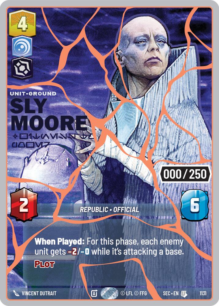 Sly Moore - Witness to Power (1131) (Serialized) (Rose Gold) (1131) [Secrets of Power] | Shuffle n Cut Hobbies & Games