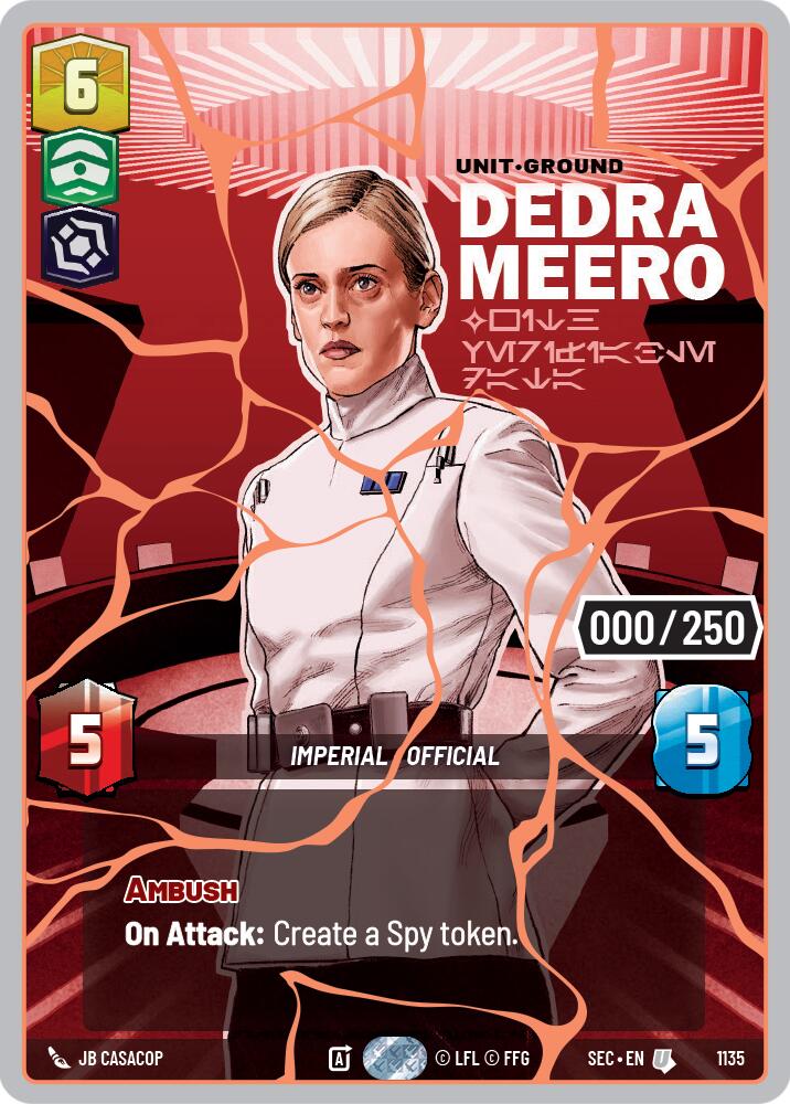 Dedra Meero - With Verifiable Data (1135) (Serialized) (Rose Gold) (1135) [Secrets of Power] | Shuffle n Cut Hobbies & Games