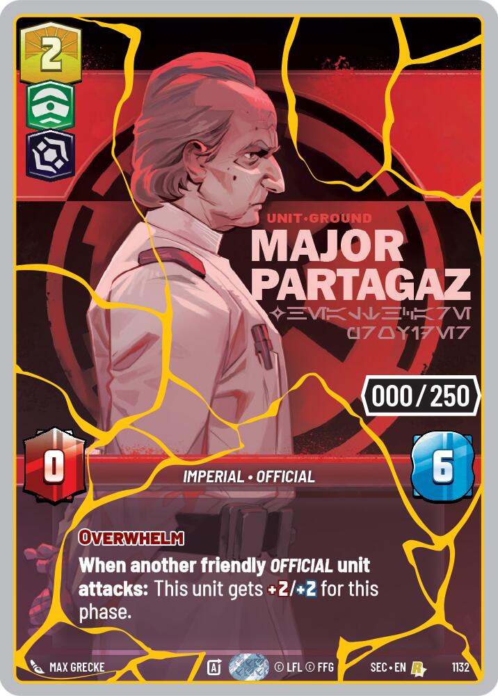 Major Partagaz - Healthcare Provider (1132) (Serialized) (Gold) (1132) [Secrets of Power] | Shuffle n Cut Hobbies & Games