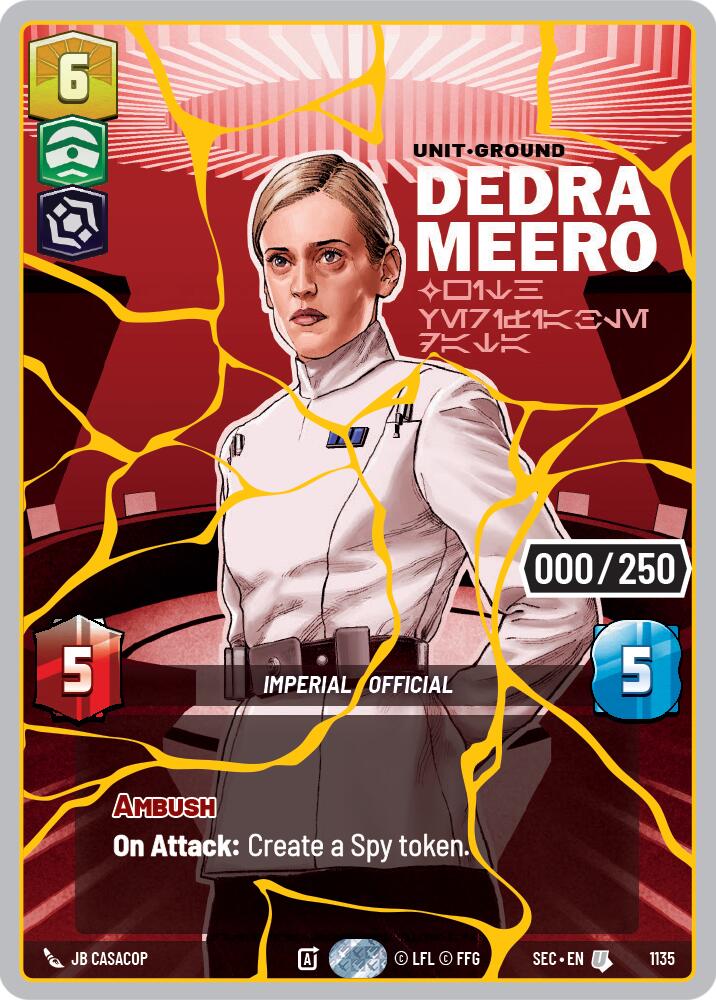 Dedra Meero - With Verifiable Data (1135) (Serialized) (Gold) (1135) [Secrets of Power] | Shuffle n Cut Hobbies & Games