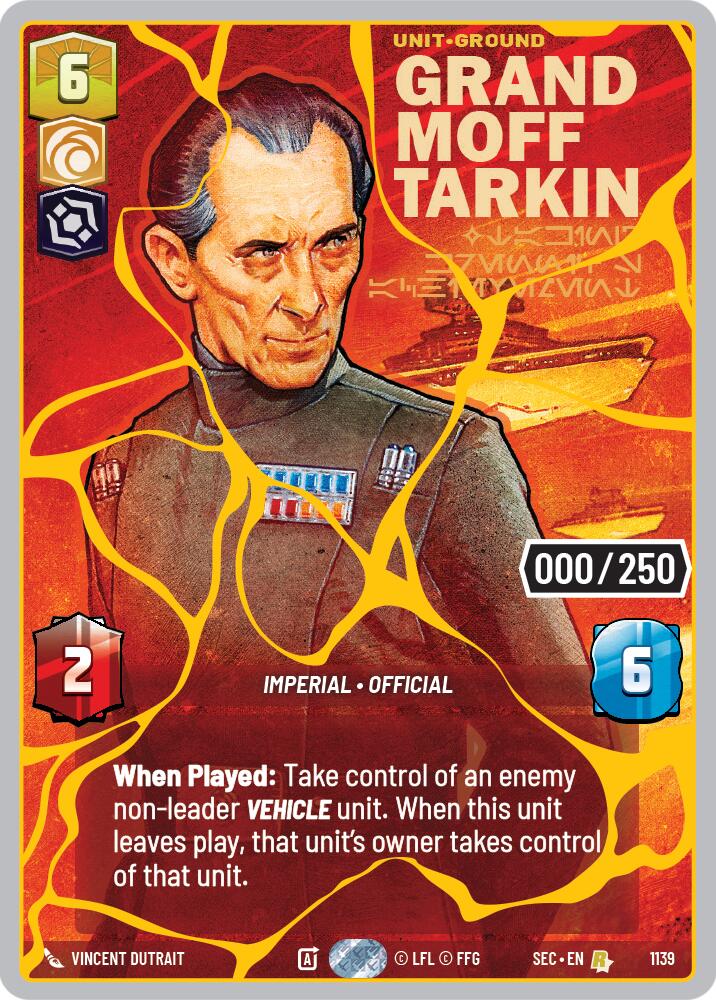Grand Moff Tarkin - Taking Krennic's Achievement (1139) (Serialized) (Gold) (1139) [Secrets of Power] | Shuffle n Cut Hobbies & Games