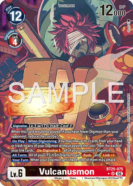 Vulcanusmon [BT25-075] (Alternate Art) [Dual Revolution] | Shuffle n Cut Hobbies & Games