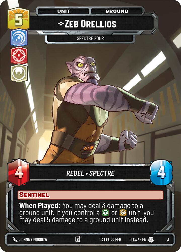 Zeb Orellios - Spectre Four (3) (3) [A Lawless Time: Weekly Play] | Shuffle n Cut Hobbies & Games
