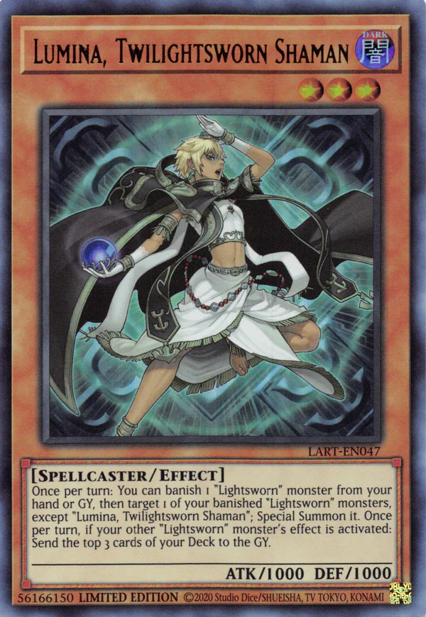 Lumina, Twilightsworn Shaman [LART-EN047] Ultra Rare | Shuffle n Cut Hobbies & Games