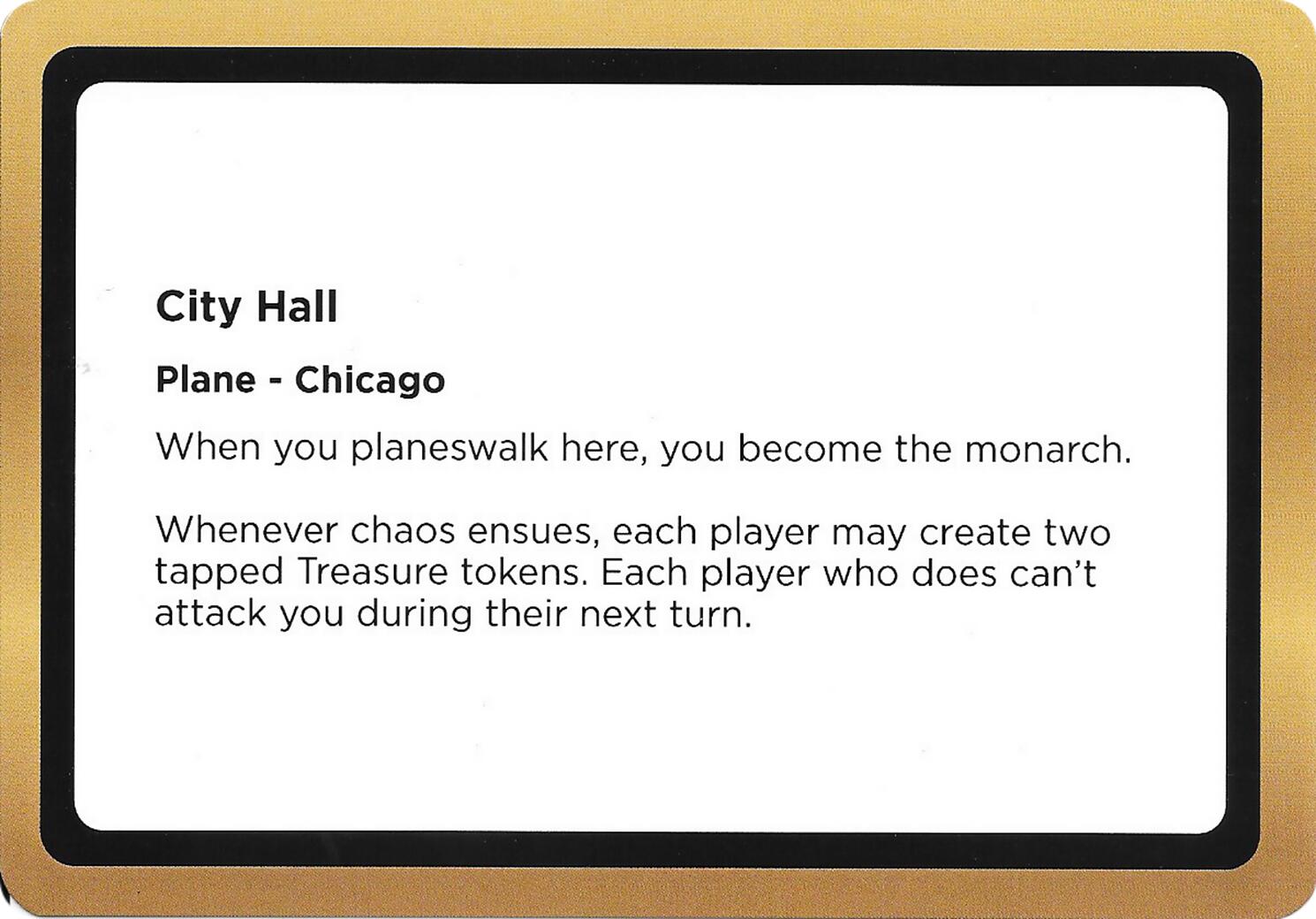 City Hall (Black Lotus Unknown Planechase) [Oversize Cards] | Shuffle n Cut Hobbies & Games