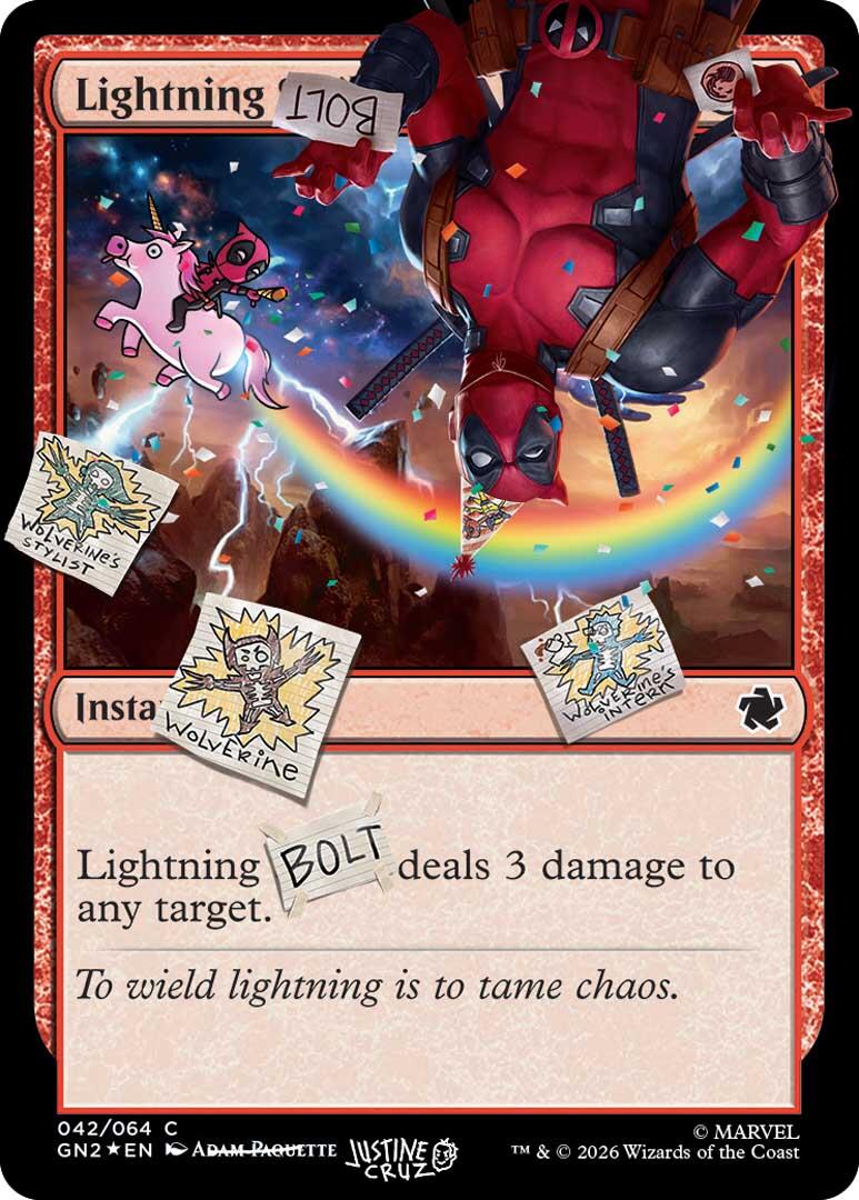 Lightning Bolt (042) (Pool Party Foil) [Secret Lair Drop Series] | Shuffle n Cut Hobbies & Games