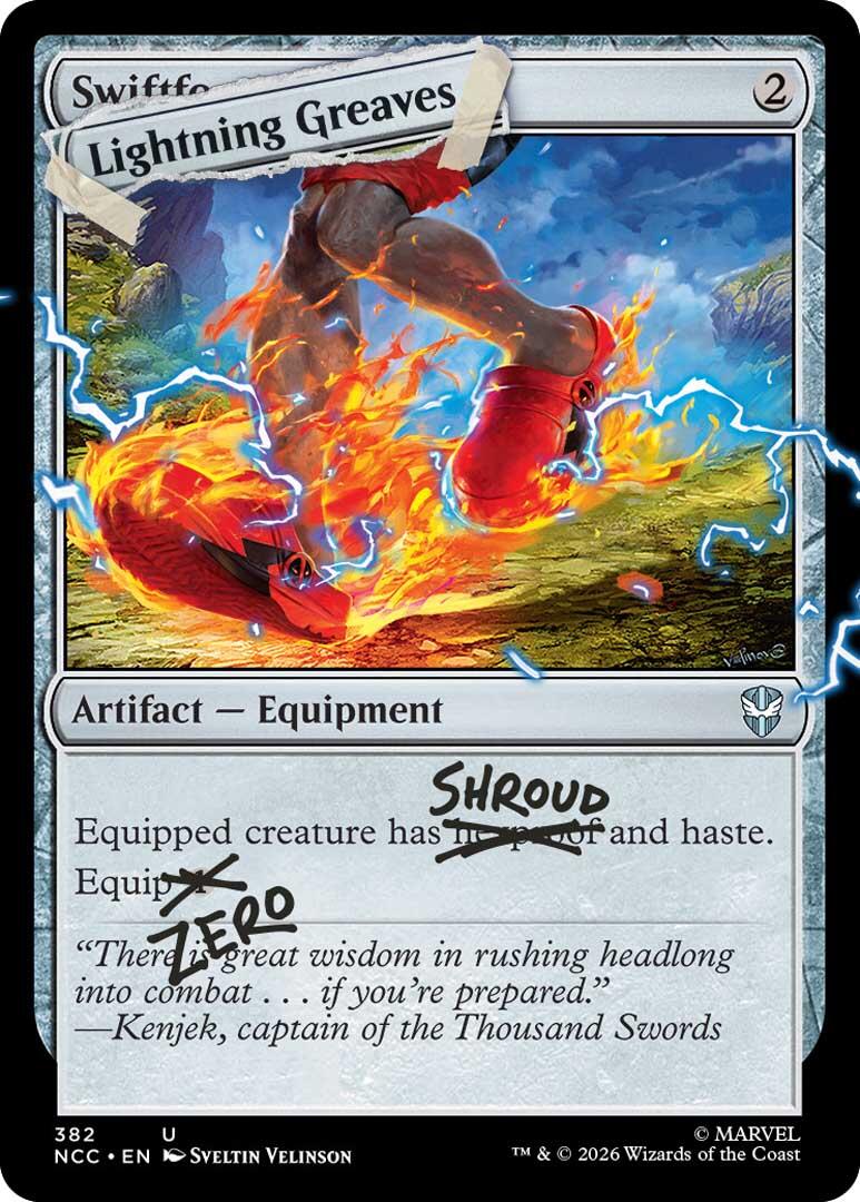 Lightning Greaves (382) [Secret Lair Drop Series] | Shuffle n Cut Hobbies & Games