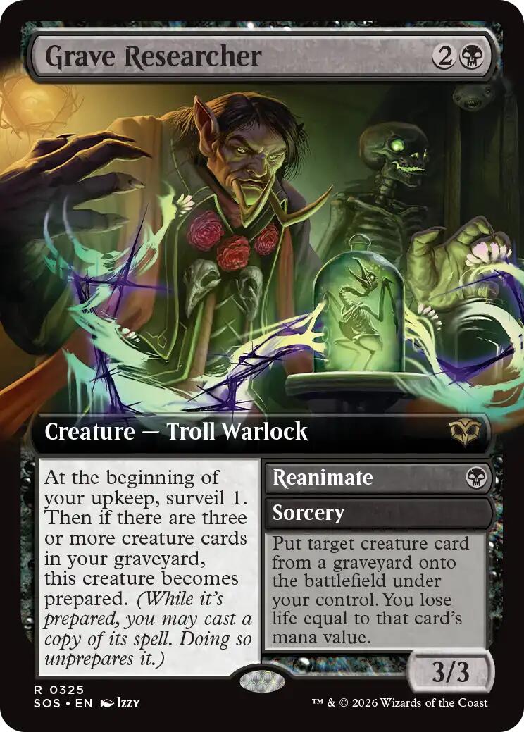 Grave Researcher (Extended Art) [Secrets of Strixhaven] | Shuffle n Cut Hobbies & Games