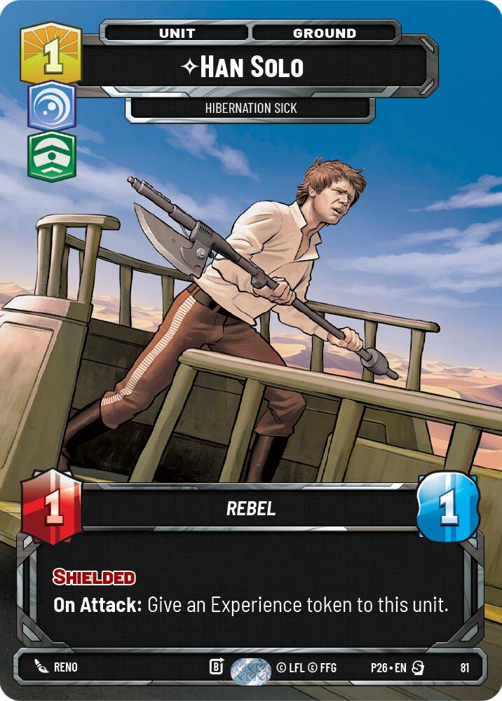 Han Solo - Hibernation Sick (81) (81) [Sector and Regional Promos: Season 1] | Shuffle n Cut Hobbies & Games