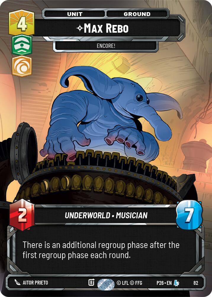 Max Rebo - Encore! (82) (82) [Sector and Regional Promos: Season 1] | Shuffle n Cut Hobbies & Games