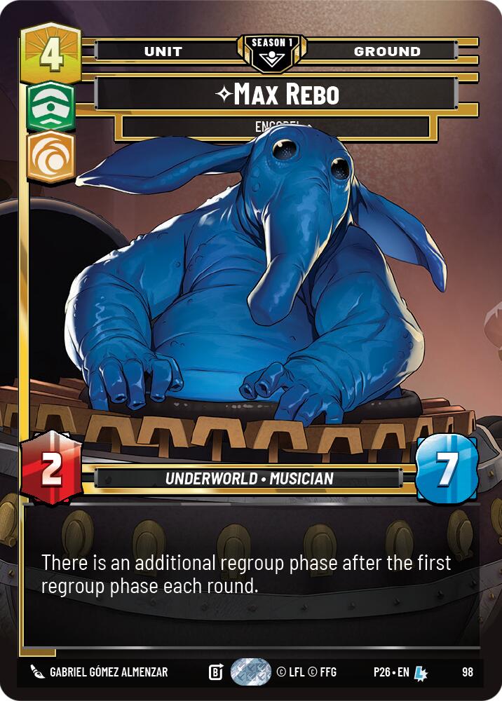 Max Rebo - Encore! (98) (98) [Sector and Regional Promos: Season 1] | Shuffle n Cut Hobbies & Games