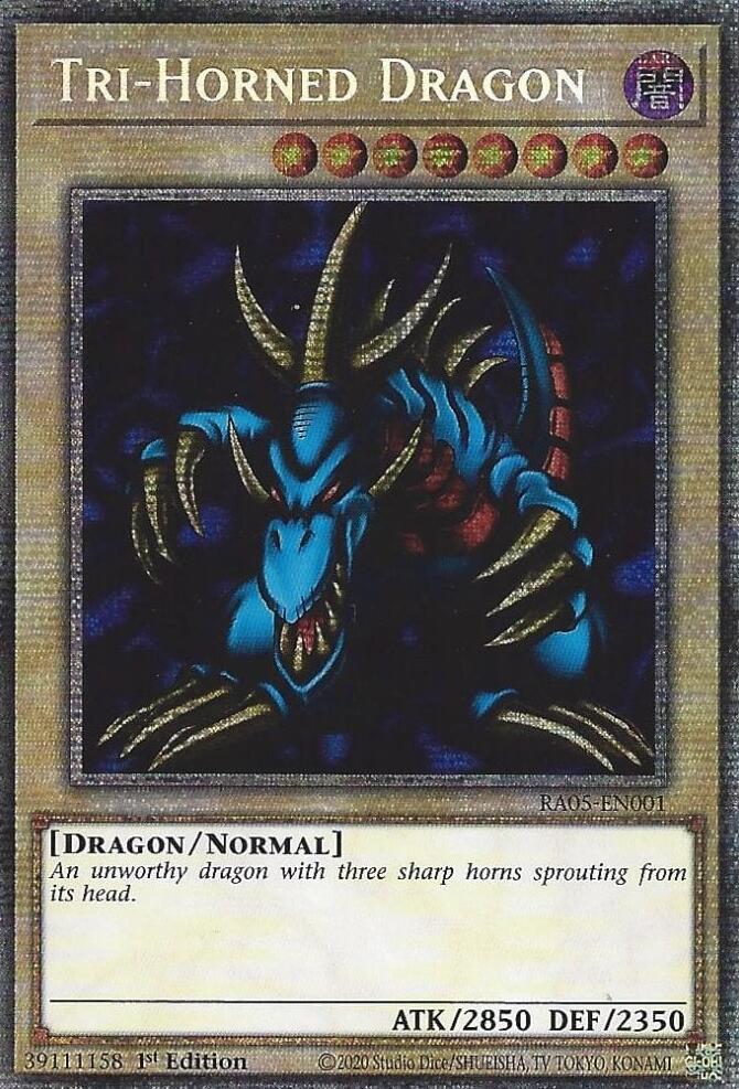Tri-Horned Dragon [RA05-EN001] Starlight Rare | Shuffle n Cut Hobbies & Games