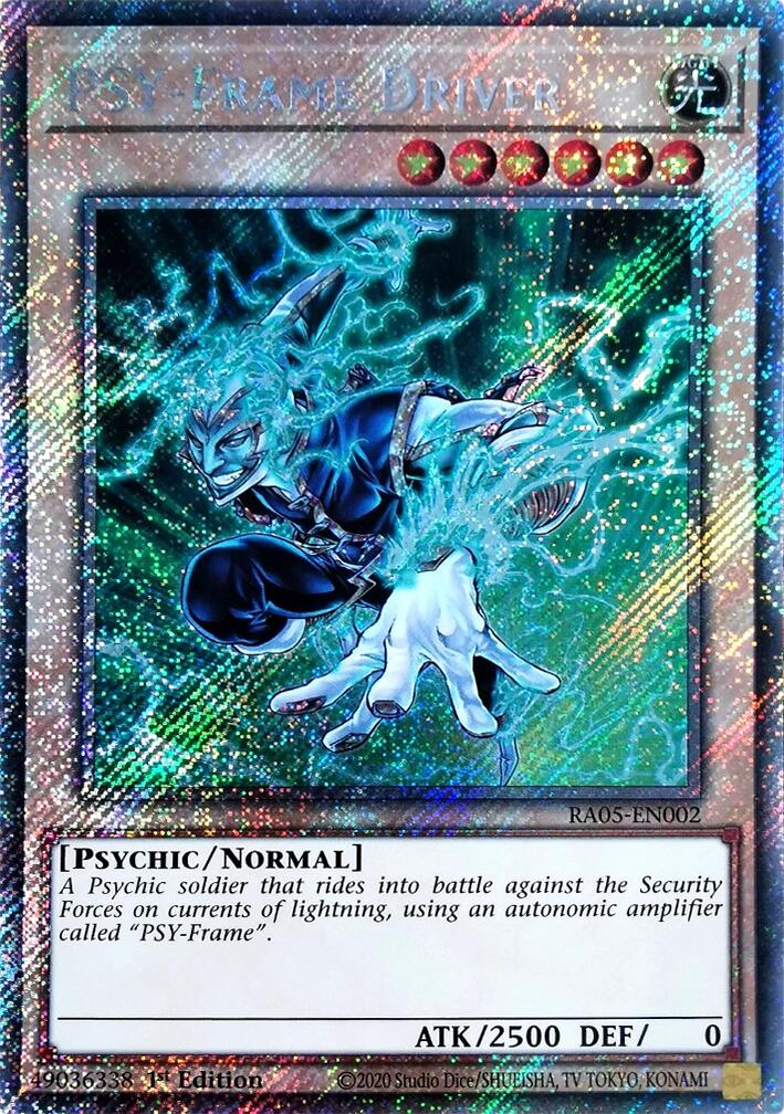 PSY-Frame Driver (Platinum Secret Rare) [RA05-EN002] Platinum Secret Rare | Shuffle n Cut Hobbies & Games
