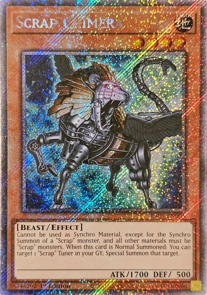 Scrap Chimera (Platinum Secret Rare) [RA05-EN005] Platinum Secret Rare | Shuffle n Cut Hobbies & Games